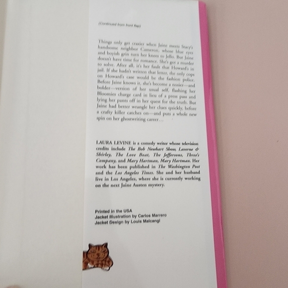 Laura Levine "This Pen For Hire" Jane Austen Mystery #1 Hardback Book - Picture 5 of 8